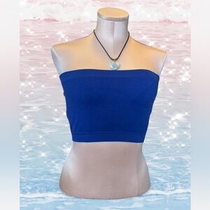 Soho Girls Blue Y2K Tube Top Strapless